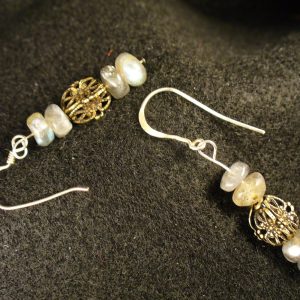 Labradorite Stud Earrings